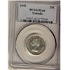Image 1 : 1955 25¢ PCGS PL66.  Shows light Cameo.