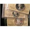 Image 1 : 1959 & 1968 25¢ ICCS MS64 ULTRA HEAVY CAMEO.  Also includes 1964 10¢ ICCS MS64 ULTRA HEAVY CAMEO.  L