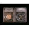 Image 1 : 1999P 25¢ PCGS MS67 & 50¢ PCGS MS66.  Lot of 2 coins
