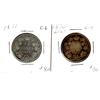 Image 1 : 1870 LCW & 1871 50¢.  Lot of 2 coins G4.