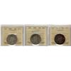Image 1 : 1871H, 1888 Obv 2 & 1899 50¢. Lot of 3 ICCS graded coins AG-3 and the 1888 if a Fair.