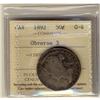 Image 1 : 1892 50¢ Obv 3 ICCS G4.  A nice problem free coin.