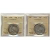 Image 1 : 1934 & 1936 50¢ ICCS F15.  Lot of 2 coins.