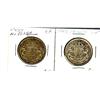 Image 1 : 1948 & 1950 No Des 50¢.  Lot of 2 coins Fine to VF.