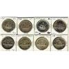 Image 1 : 1937, 1949(3) & 1951(4) $1.  Lot of 8 coins all AU.