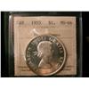 Image 1 : 1955 $1 ICCS MS64 Heavy Cameo.  Full white issue.