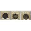 Image 1 : 1957 $1 1 WL ICCS MS63.  Lot of 3 coins.
