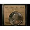 Image 1 : 1964 $1 ICCS MS64 Cameo. Blast white.