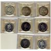 Image 1 : 1964, 1965 SMBds Ptd 5, 1965 LgBds Blt 5 &1967(5) $1 ICCS MS63.  Lot of 8 coins.