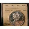 Image 1 : 1965 $1 SmBds Ptd ICCS MS63 Heavy Cameo.