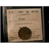 Image 1 : 1861 N.S. ½¢  ICCS MS60BN.