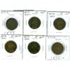 Image 1 : 1865, 1872H, 1873, 1876H, 1890 & 1894 Nfld 1¢.  Lot of 6 coins VF to VF+.