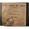 Image 1 : 1941c Nfld 5¢ ICCS MS64.  White with frostlike finish.