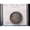 Image 1 : 1870 Nfld 50¢ ICCS VF20. Nice details.