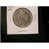 Image 1 : 1899 N9 Nfld 50¢ AU50.  Coin grades AU technically but has probably been cleaned or whizzed in the p