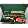 Image 2 : Vintage Alto Bandmaster Saxophone Plus Bonus Items Harmonicas and Recorder