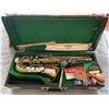 Image 3 : Vintage Alto Bandmaster Saxophone Plus Bonus Items Harmonicas and Recorder