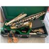 Image 5 : Vintage Alto Bandmaster Saxophone Plus Bonus Items Harmonicas and Recorder
