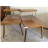 Image 1 : Two Mid Century End Tables 24" Long X 17" Wide X 23" Tall