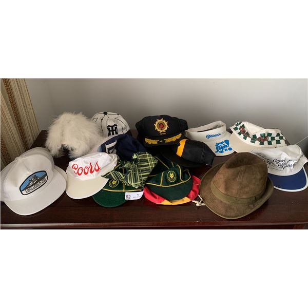 Box of Assorted Vintage Hats of All Styles