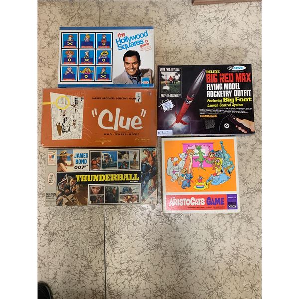 Estes Model Rocket With Classic Board Game Lot