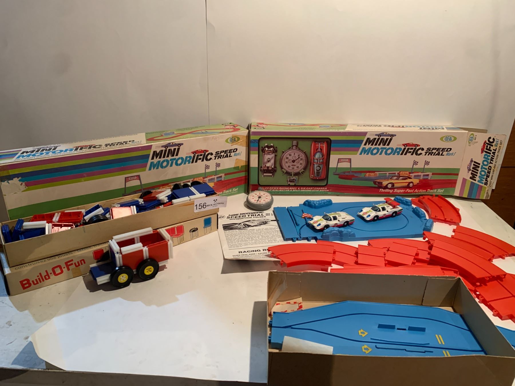 Two Vintage Mini Motorific Speed Trial Playsets 1969 Both Sets Have ...