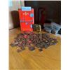 Image 1 : Two Vintage Coin Related Items Plus Pennies and More (Unchecked)