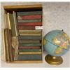 Image 1 : Lot of Antique Books and a Vintage Globe
