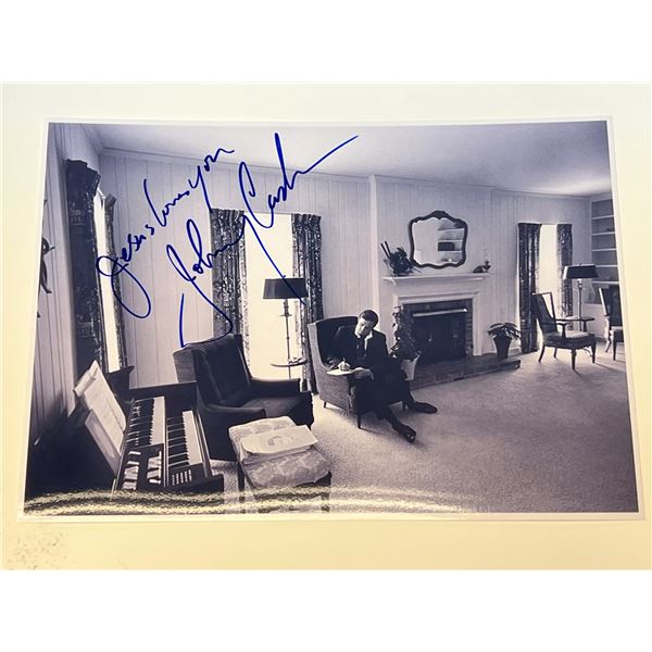 Autograph Signed Johnny Cash Photo