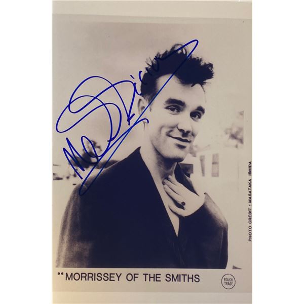 Autograph Signed Morrissey Photo