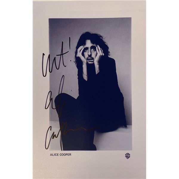 Autograph Signed Alice Cooper Photo