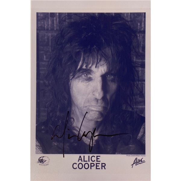 Autograph Signed Alice Cooper Photo