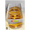 Image 1 : 6 PAIRS OF YELLOW RETRO STYLED ITALIAN SUNGLASSES