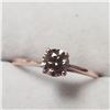 Image 3 : BZ784-38 10K ROSE GOLD DIAMOND RING