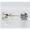 Image 2 : BZ784-26 10K WHITE GOLD WHITE MOISSANITE EARRINGS