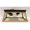 Image 1 : SQUARE CEILING 2 LIGHT FIXTURE, 12.5" DIAMETER