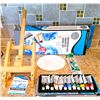 Image 1 : 3)  PRE-OWNED WATER COLOR CREATIVE EASEL SET.