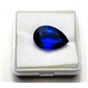 Image 1 : 31)  LAB CREATED PEAR SHAPED 10.7 CT TANZANITE