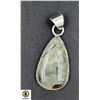 Image 1 : #374-NATURAL PREHNITE PENDANT