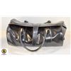 Image 1 : VINTAGE SMALL LEATHER DUFFLE BAG