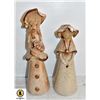 Image 1 : 2 VINTAGE ADIA QUEBEC POTTERY FIGURES