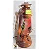 Image 1 : HAND PAINTED LANTERN WITH LIGHT
