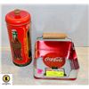 Image 1 : COCA-COLA STRAW HOLDER AND NAPKIN TRAY SET