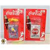 Image 1 : PAIR OF COCA-COLA KEYCHAIN PLAYING CARDS SETS