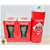 Image 1 : COCA-COLA STRAW HOLDER AND 2 GLASSES