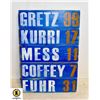 Image 1 : OILERS NAME AND NUMBER DECORATIVE BOARDS PICTURE