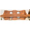 Image 1 : 2 SOLID WOOD 32 INCH DECORATIVE SHELVES