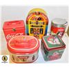 Image 1 : BOX OF COCA-COLA TINS MOST HAVE HANDLES