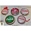 Image 1 : SET OF 5 VINTAGE LIMITED EDITION COCA-COLA BOTTLE