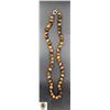 Image 1 : #153-NATURAL TIGER EYE NECKLACE 18"